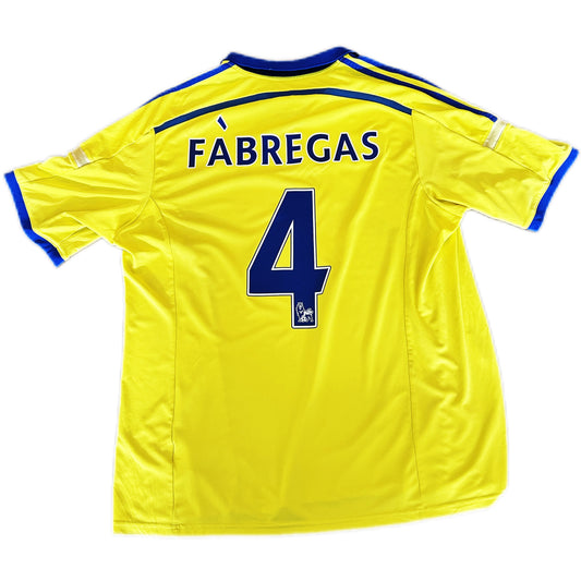 Authentic Fabregas #4 Chelsea 2014-15 Away Football