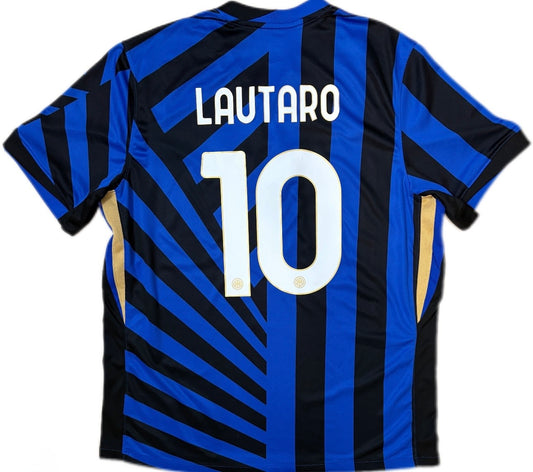 Authentic Lautaro #10 Inter Milan 2024-25 Home Football