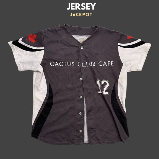 Vintage Cactus Club Cafe Brown/White Mens XL