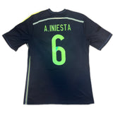 Authentic A.Iniesta #6 Spain 2014 away World Cup Football