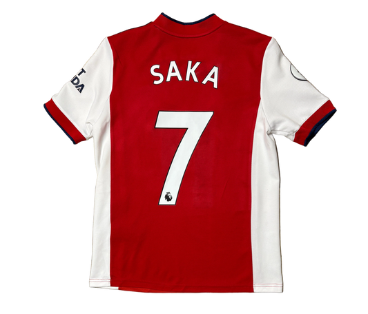 Authentic #7 Saka Arsenal 2021/22 Home football