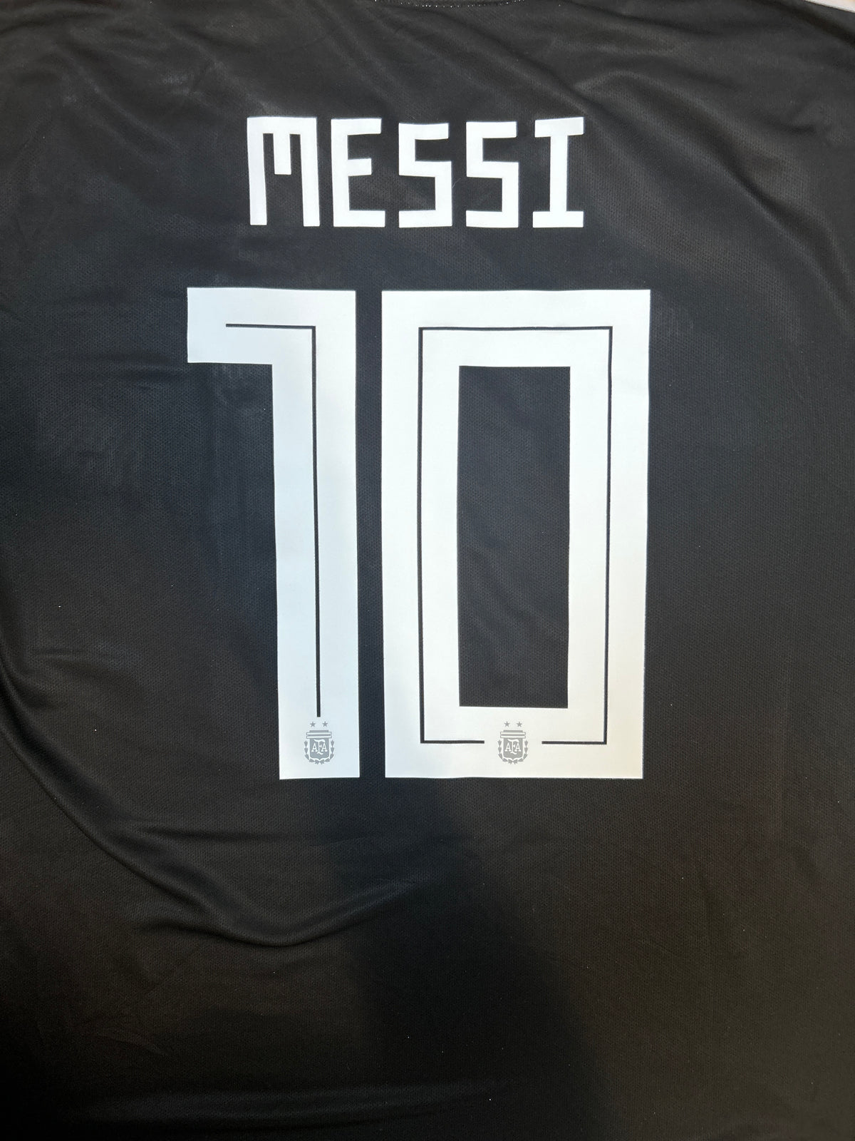 Authentic Messi #10 Argentina 2017-18 Away Football