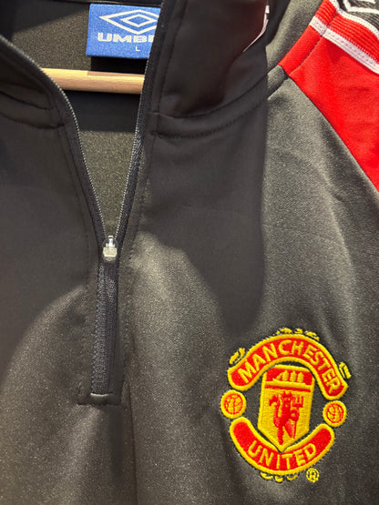 Vintage Manchester United 1998-1999 black track top