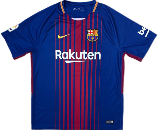 Authentic Suarez #9 FC Barcelona 2017-18 Home Football