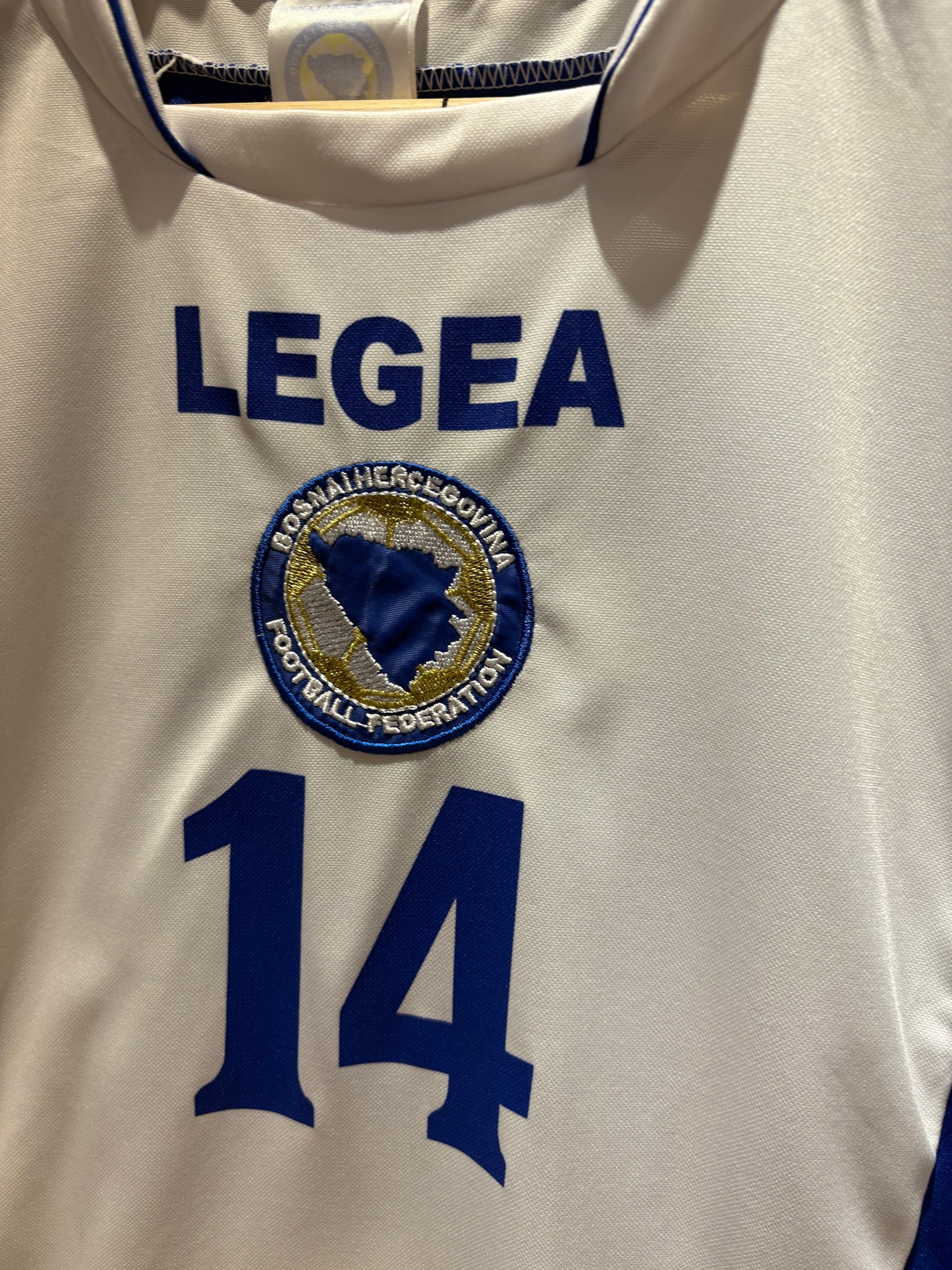 Vintage #14 Vedad Ibišević's Bosnia and Herzegovina national football team jersey