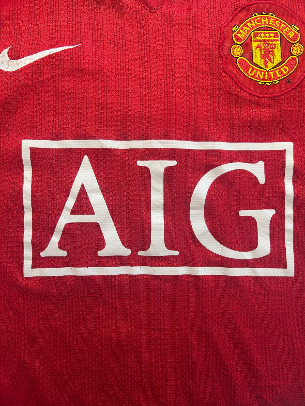 Authentic Ronaldo #7 Manchester United 2007/08 Home Football Shirt
