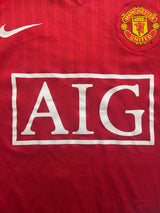 Authentic Ronaldo #7 Manchester United 2007/08 Home Football Shirt