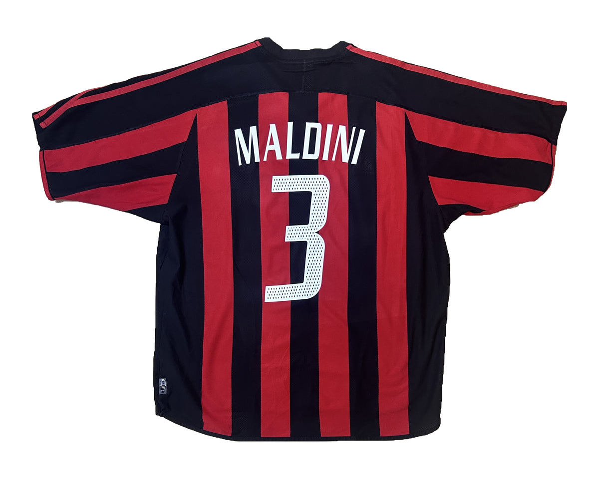 Maldini AC Milan 2003-04 home shirt back