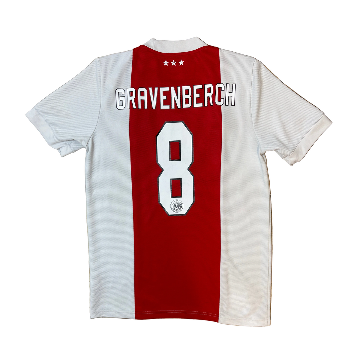 Authentic Gravenberch #8 Ajax 2021-22 Home Football