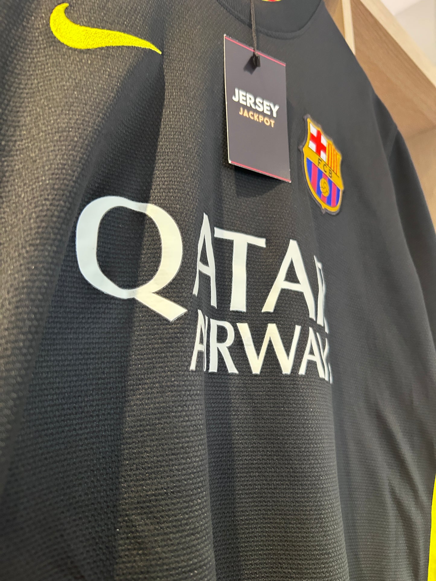Authentic Messi #10 FC Barcelona 2013-14 Third Football T-Shirt