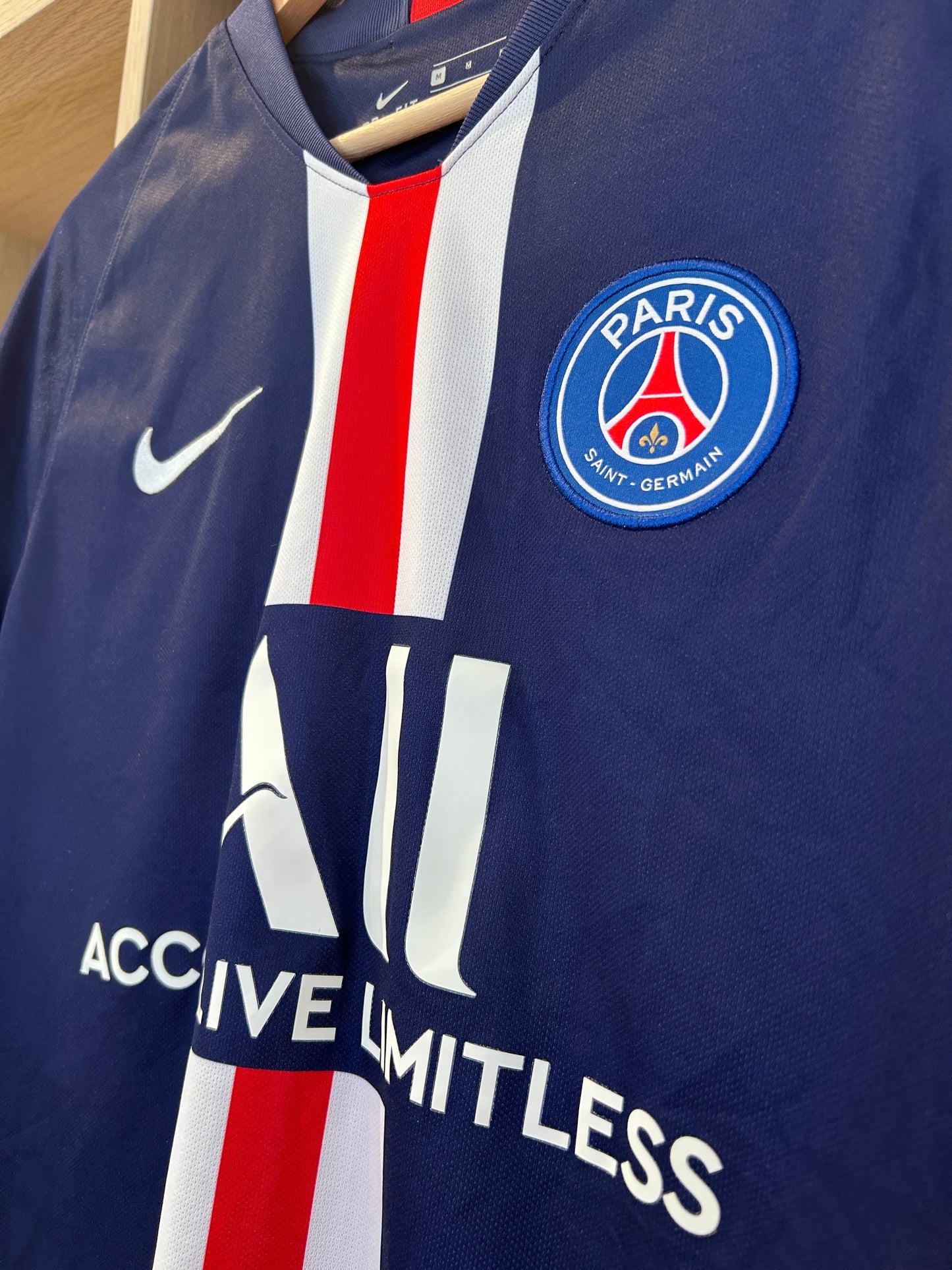 Authentic Mbappé #7 PSG 2019-20 Home Football T-Shirt