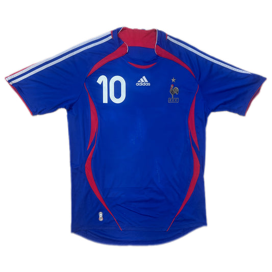 Authentic Zidane #10 France 2006-07  Home Football