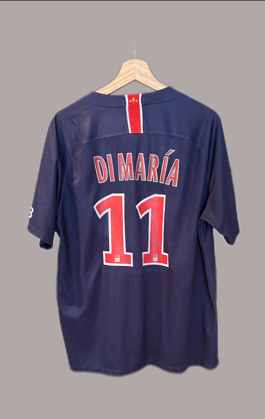Authentic #11 Di Maria PSG 2018/19 Home Football Shirt