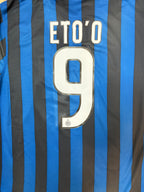 Authentic Eto’o #9 InterMilan 2011-2012 home Football