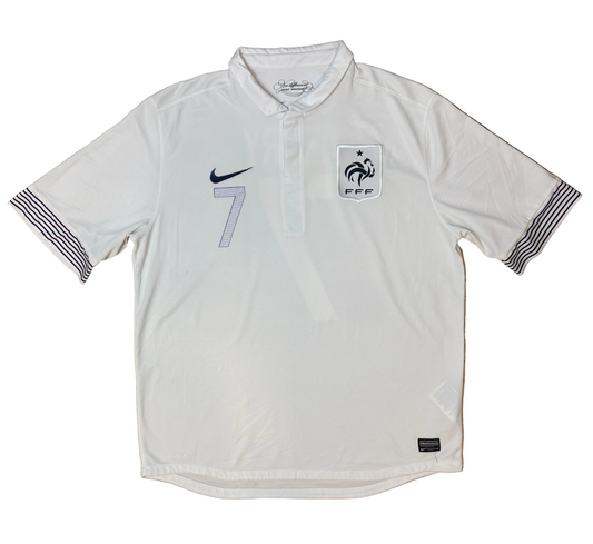 Authentic #7 Ribery France 2012-13 Away Football