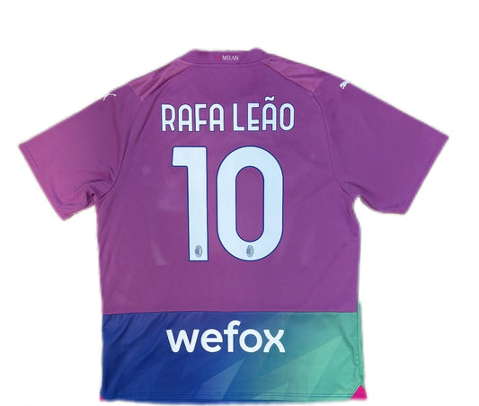 Authentic AC Milan Rafa Leão #10 2023-24 Away Football
