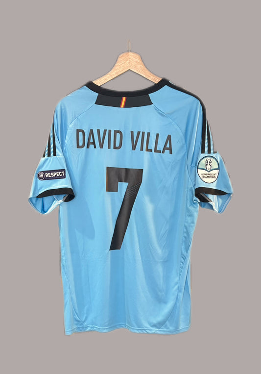 Vintage David Villa Spain 2012/13 Away Football Shirt