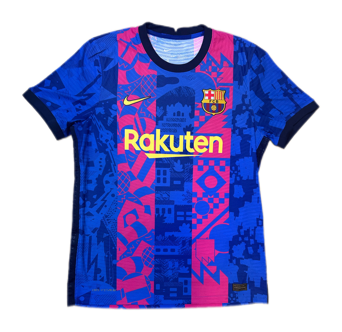 Authentic Dani Alves #8 Barcelona 2021-22 Third Football