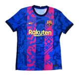 Authentic Dani Alves #8 Barcelona 2021-22 Third Football