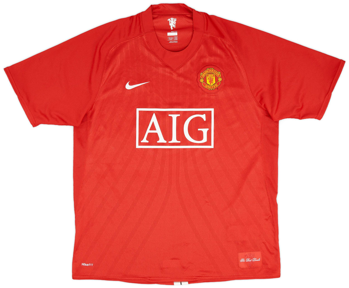 Authentic Ronaldo #7 Manchester United 2007/08 Home Football Shirt