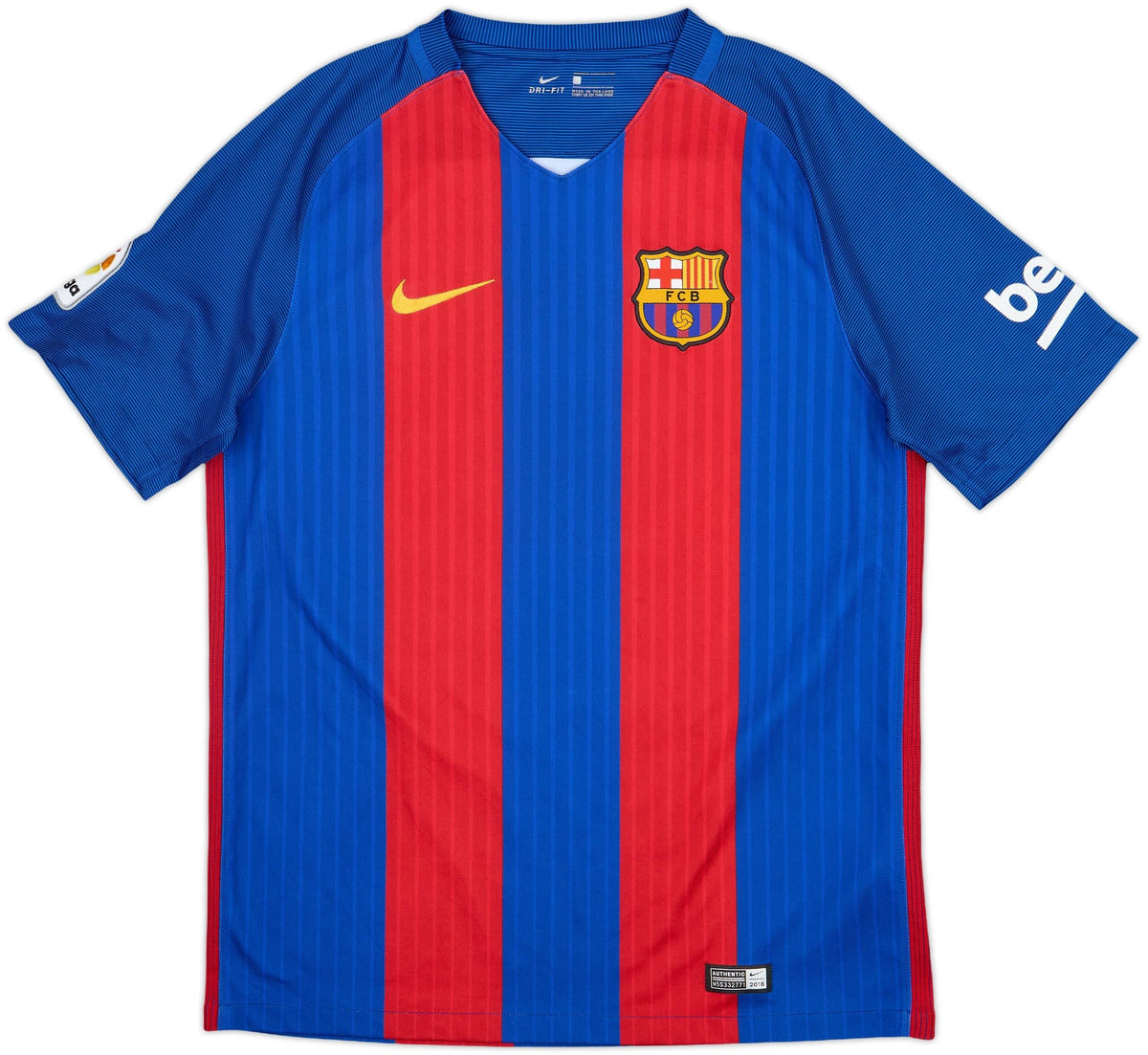 Authentic Neymar Jr #11 Barcelona 2016-17 Home Football