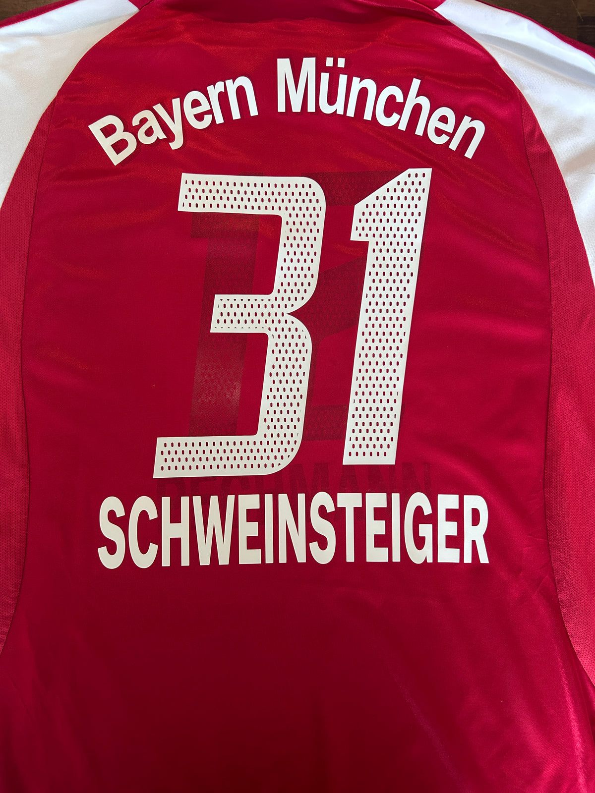 Authentic Schweinsteiger #31 Bayern Munich 2002-03 Home Football
