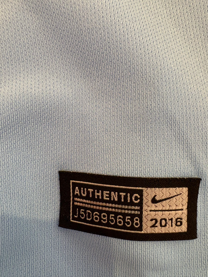 Authentic #4 Kompany Manchester City 2016/17 Home Football Shirt