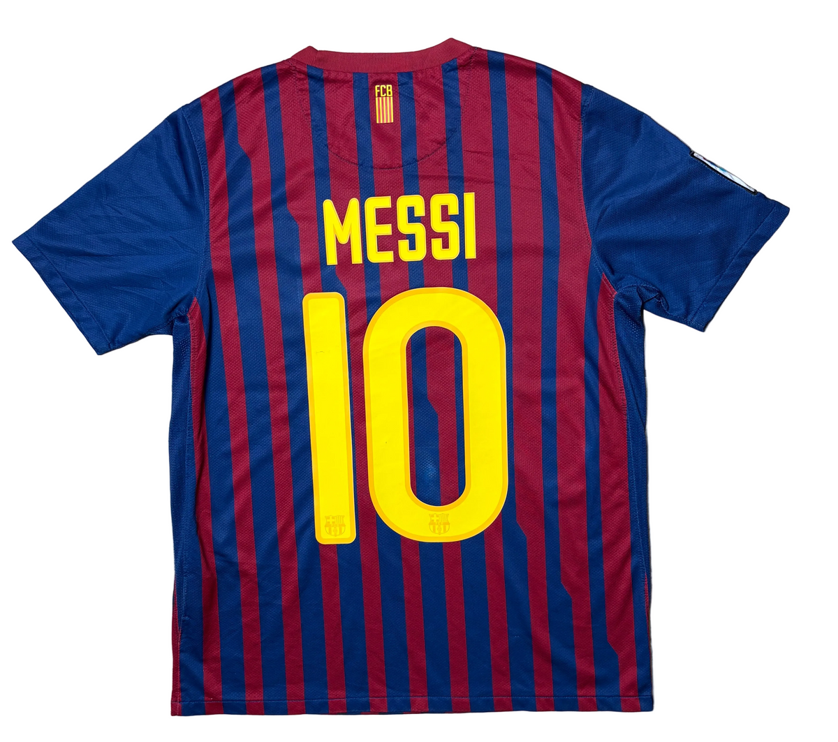 Authentic #10 Messi Barcelona 2011-12 Home Football