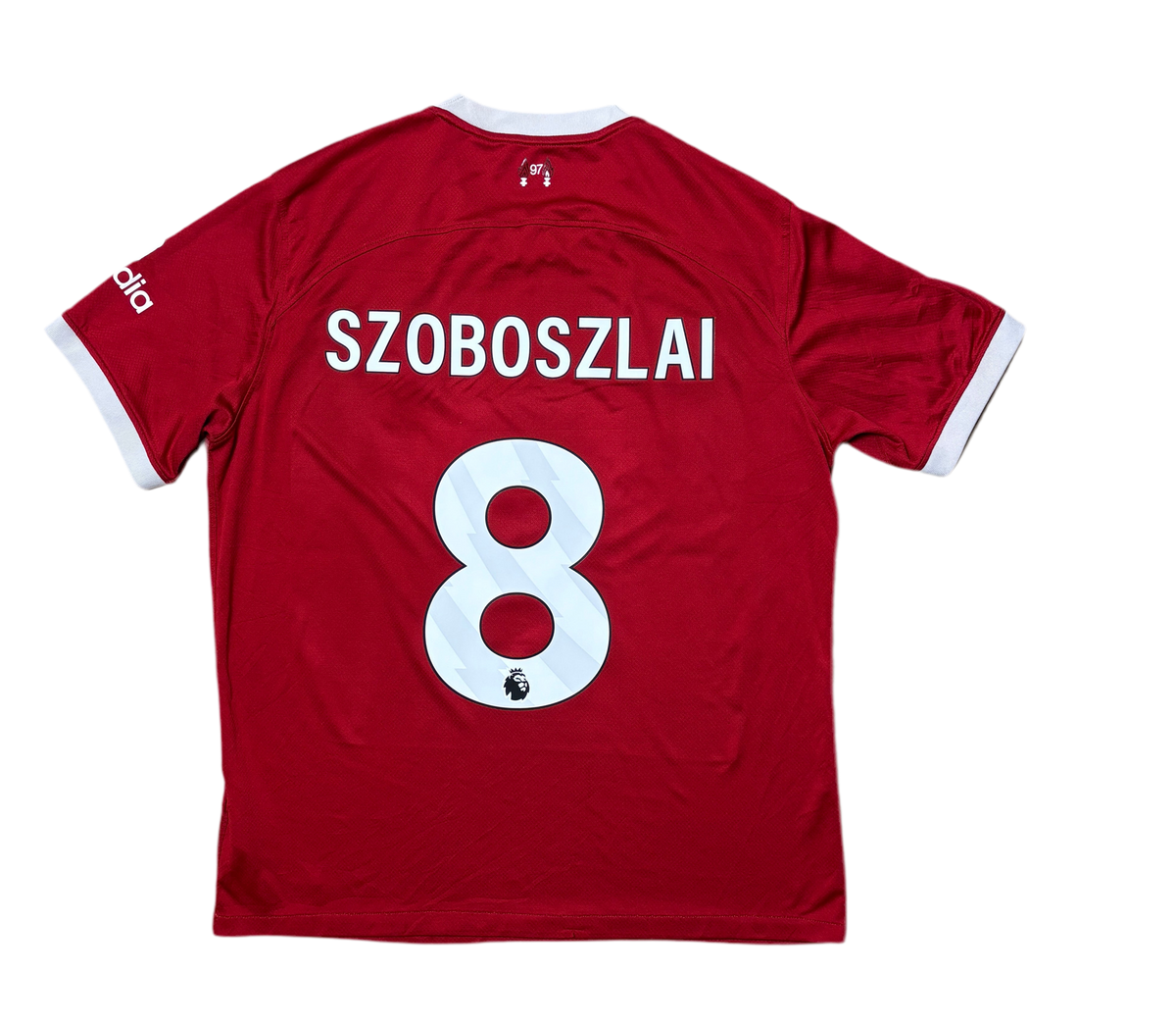 Authentic #8 Szoboszlai Liverpool 2023-24 Home Football