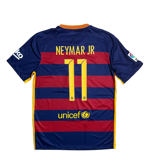 Authentic #11 Neymar Barcelona 2015/16 home Football