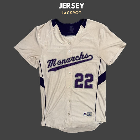 Vintage Monarchs Baseball Purple/White Mens M