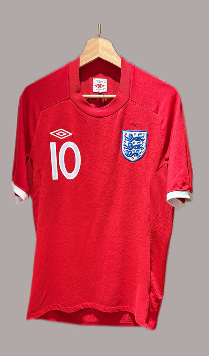 Vintage #10 Rooney Umbro 2010-11 England away Football shirt