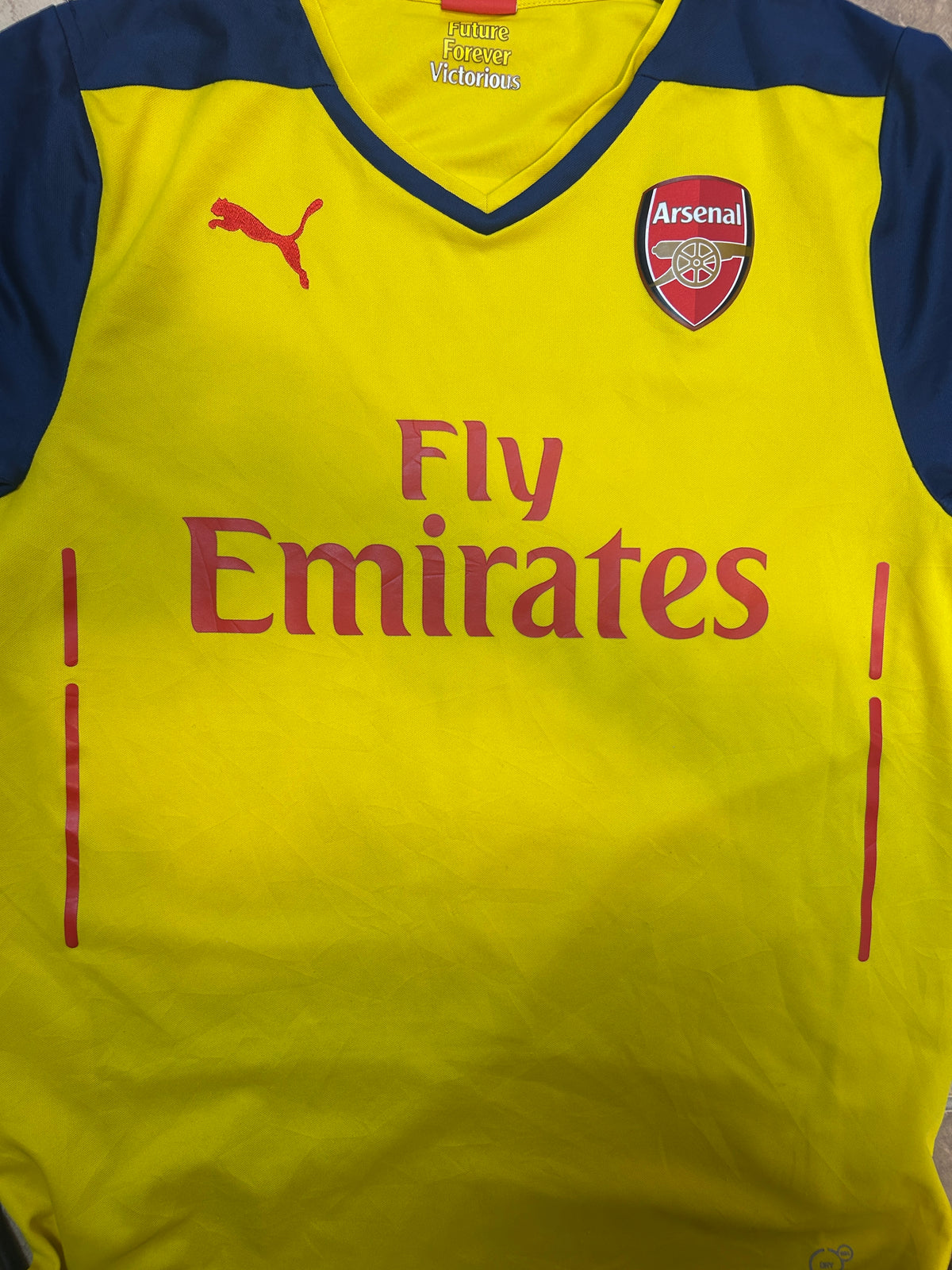 Authentic Ozil #11 Arsenal 2014-15 Away Football