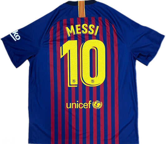 Authentic Messi #10 Barcelona 2018–2019 Home Football
