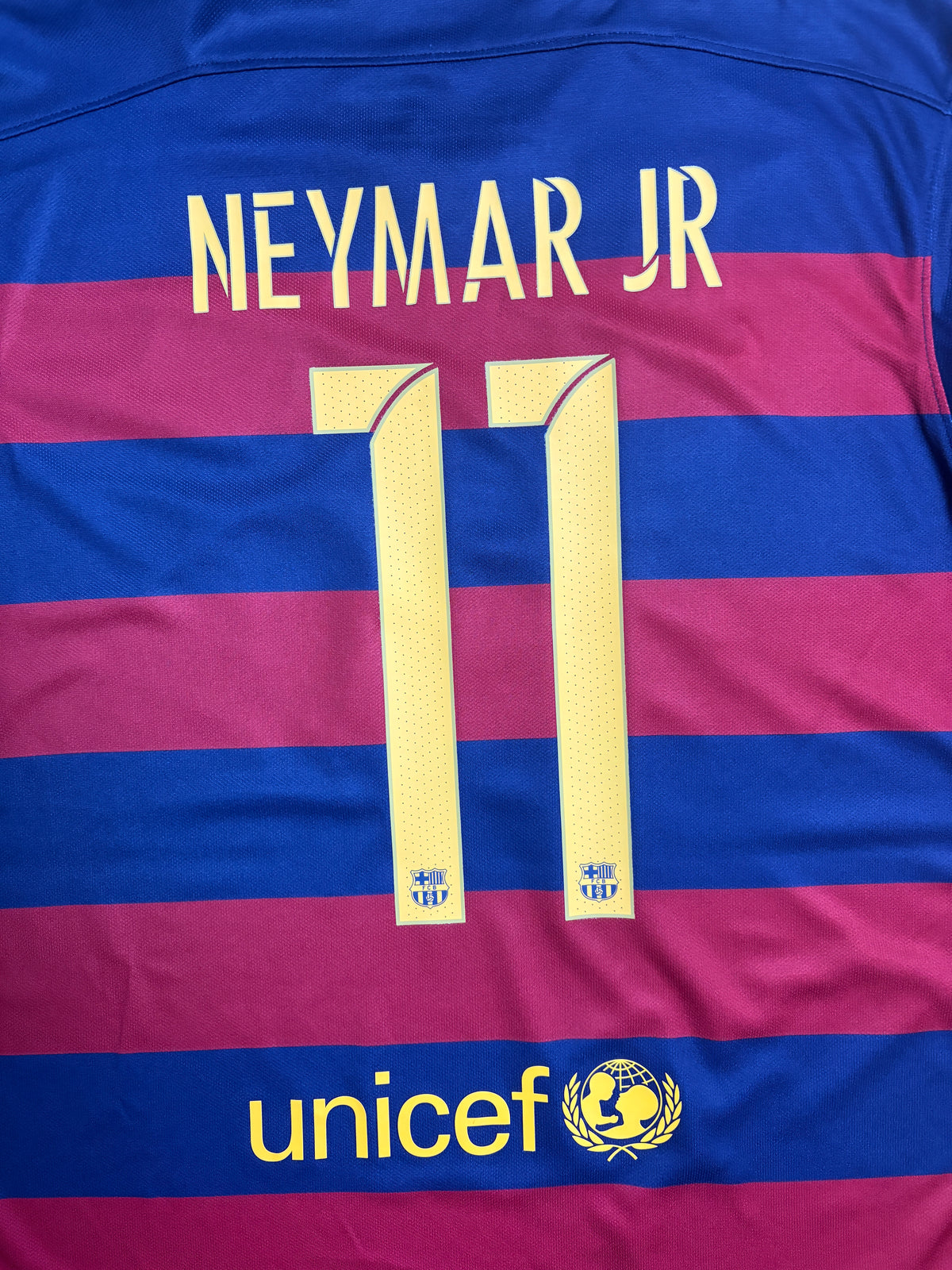 Authentic #11 Neymar Barcelona 2015/16 home Football