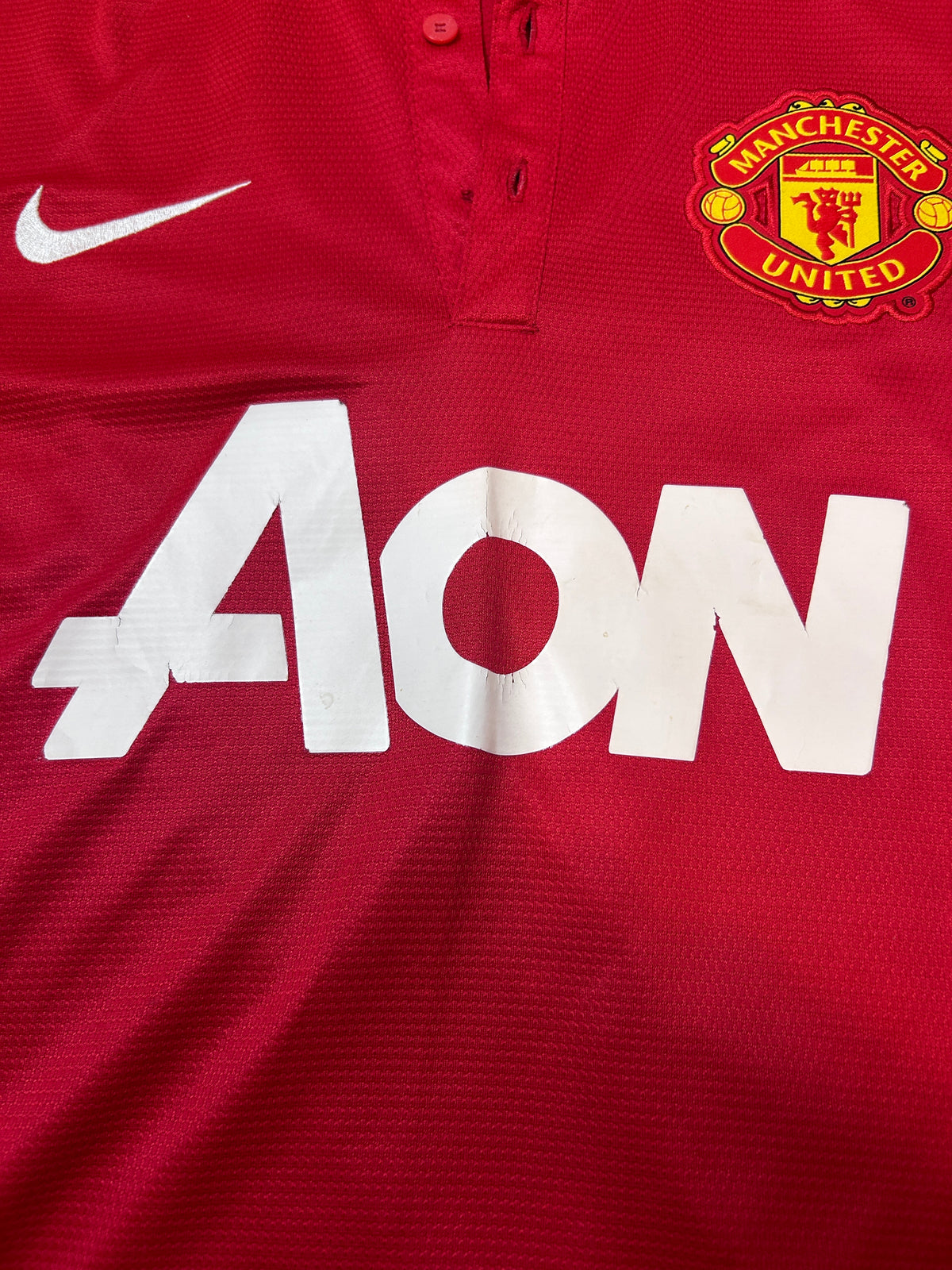 Authentic Nani #17 Manchester United 2013-14 Home Football