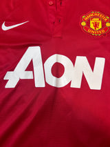 Authentic Nani #17 Manchester United 2013-14 Home Football