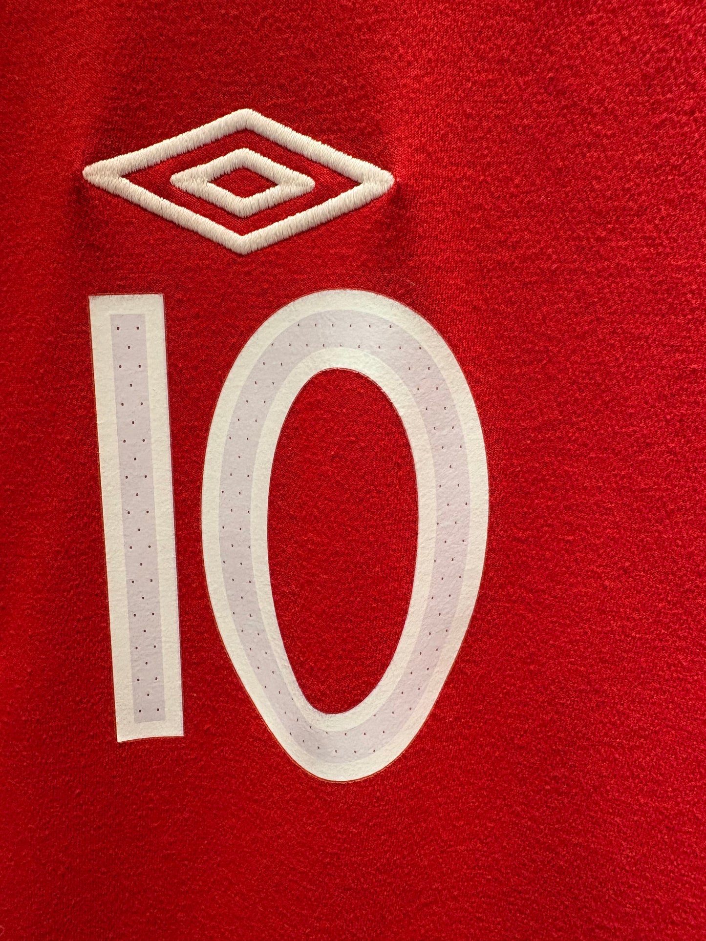 Vintage #10 Rooney Umbro 2010-11 England away Football shirt