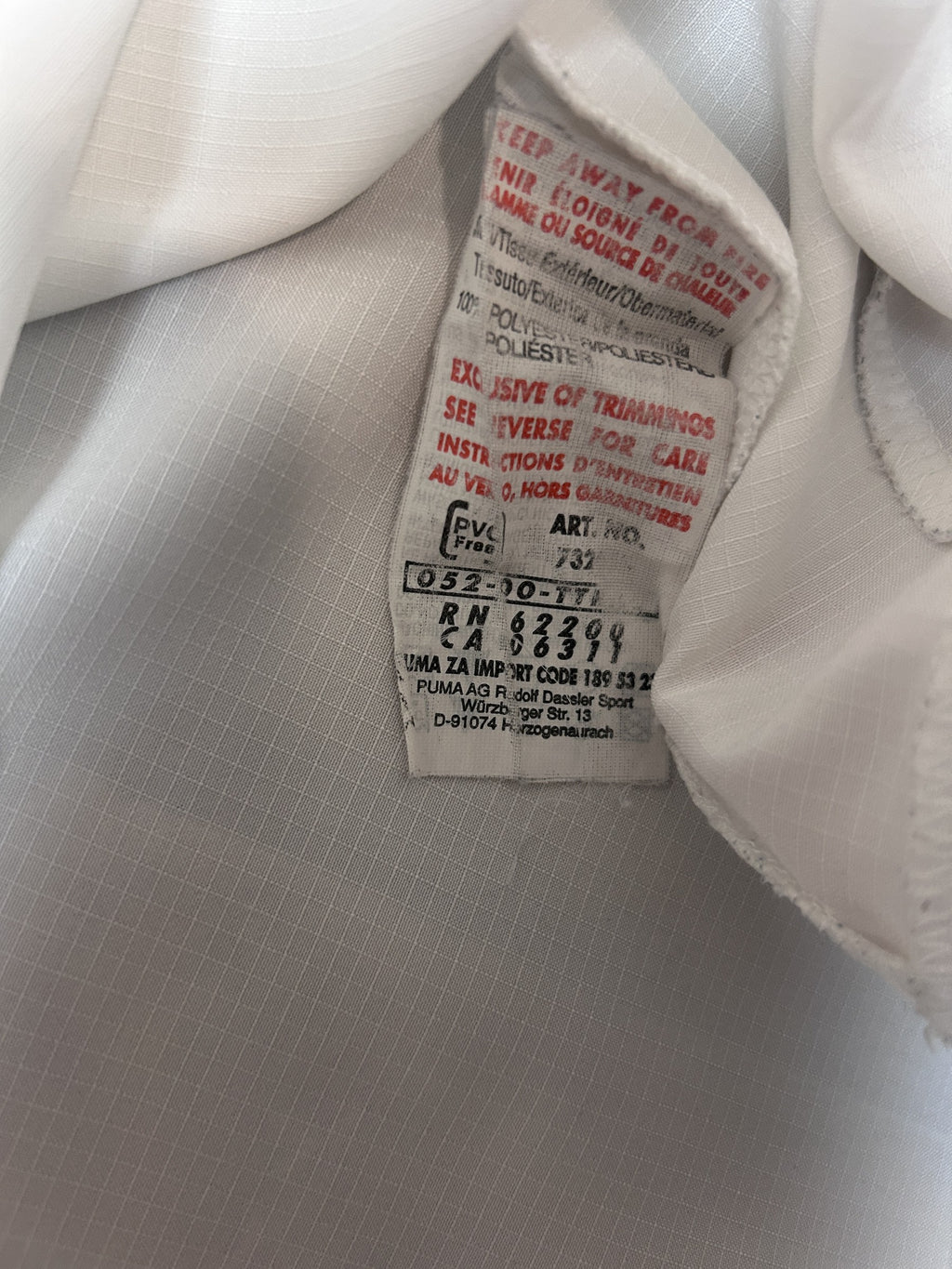 Puma inner tag