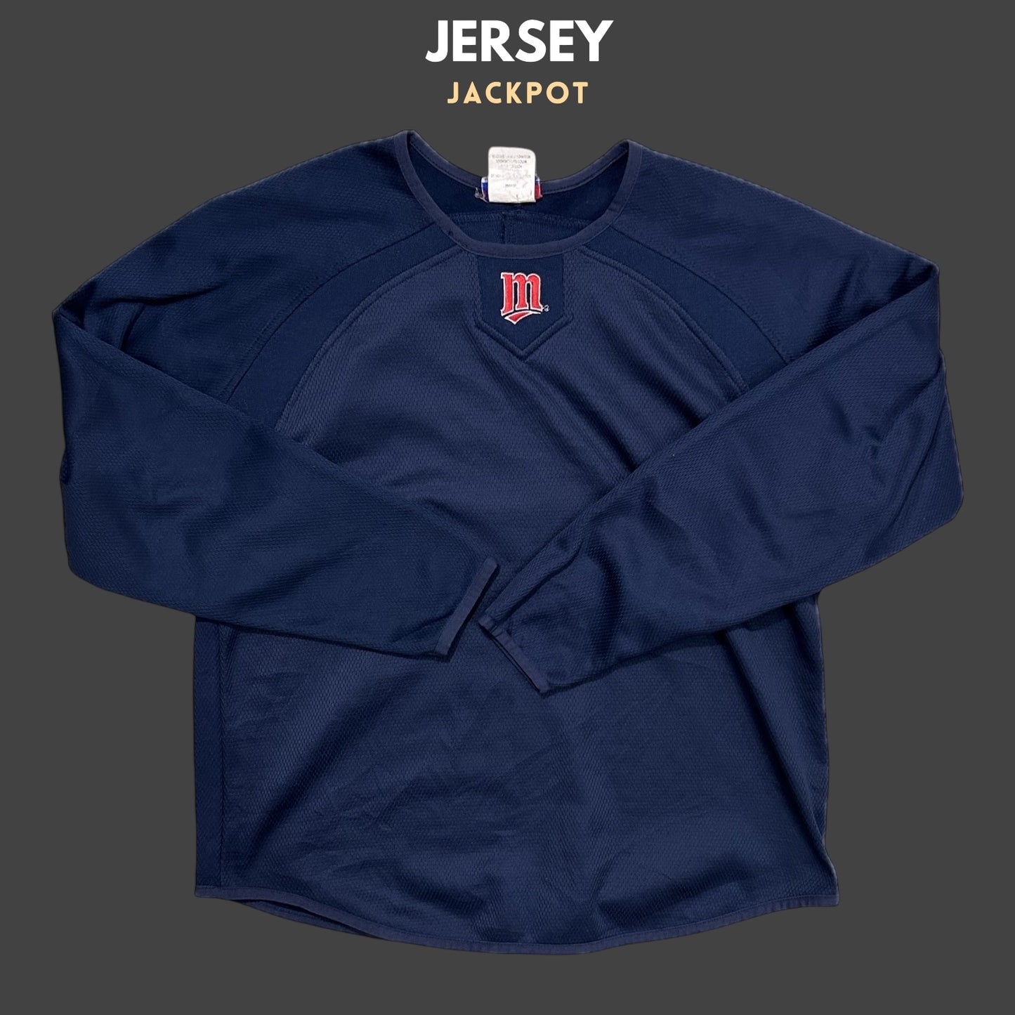 Vintage Minnesota Twins MLB Baseball Thermal Navy Men‰۪s S