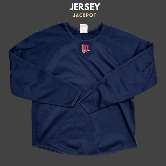 Vintage Minnesota Twins MLB Baseball Thermal Navy Men‰۪s S