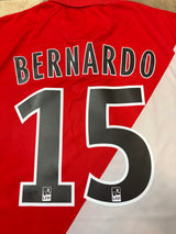 Authentic Bernardo #15 AS Monaco 2014-15 Home Football