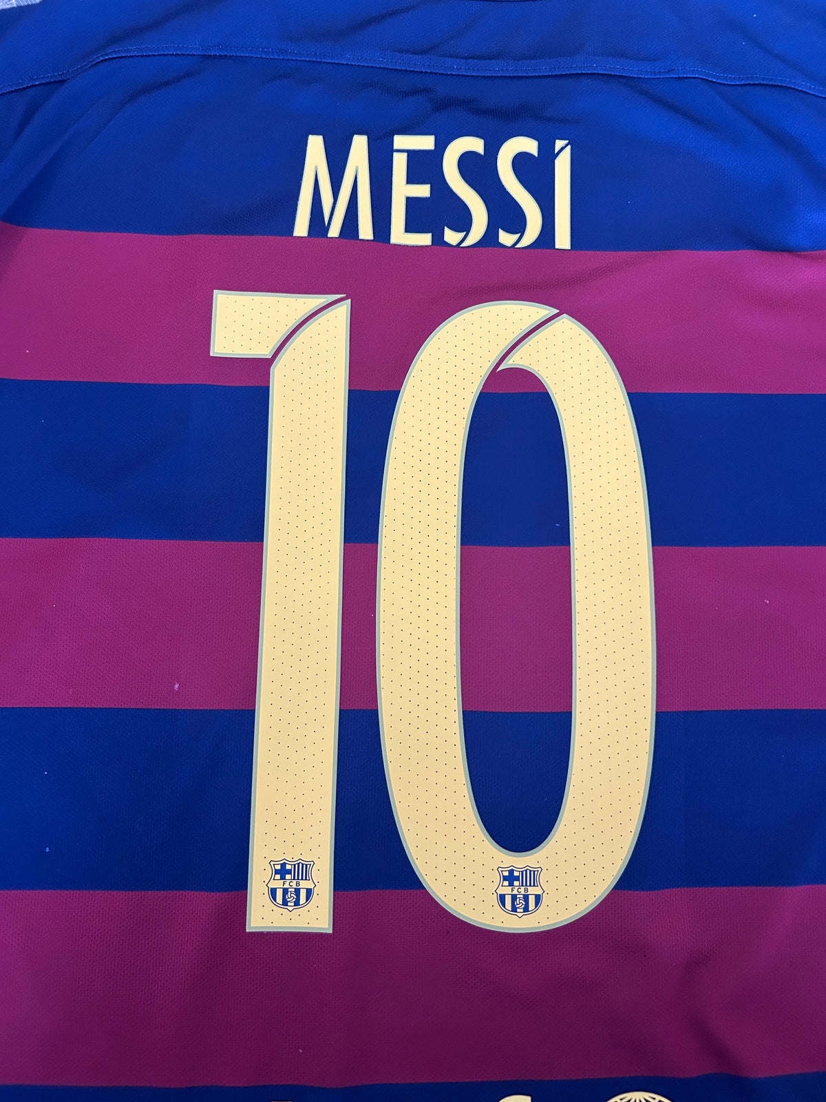 Authentic Messi #10 Barcelona 2015-16 Home