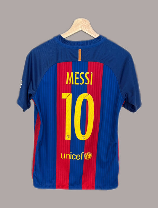 Vintage #10 Messi FC Barcelona 16-17 Home Football Soccer Jersey
