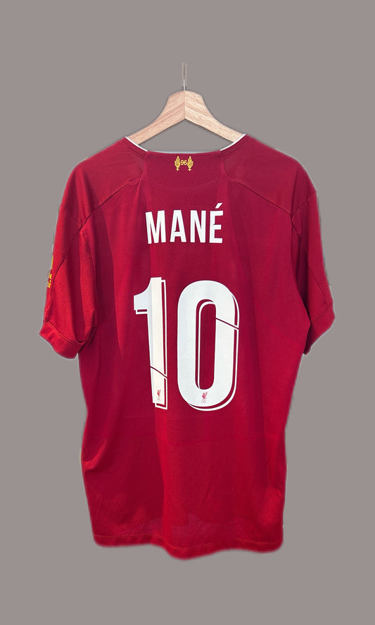 Authentic Mané #10 Liverpool 2019/20 Home Football T-Shirt