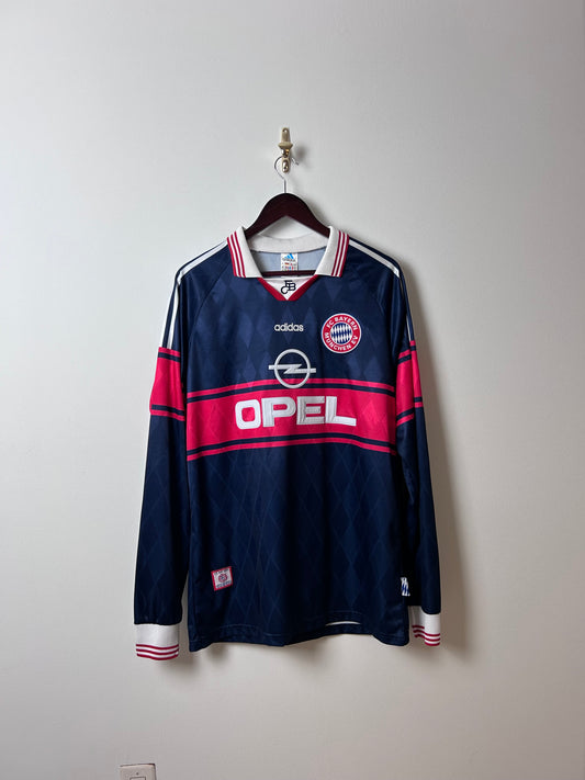 Vintage Hamann Bayern Munich 1997/99 Home Football Long Sleeve Football Shirt