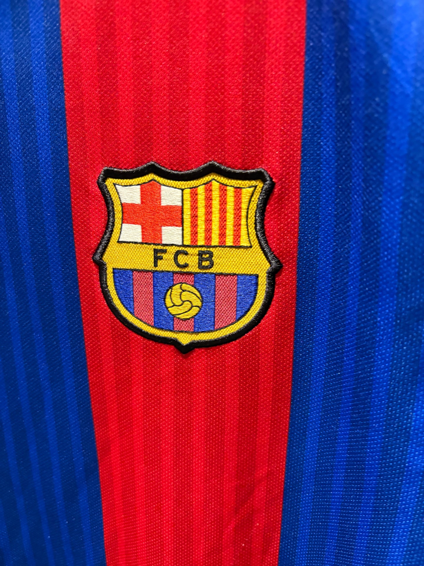 Vintage #11 Neymar JR Nike FC Barcelona 2016-17 home football jersey