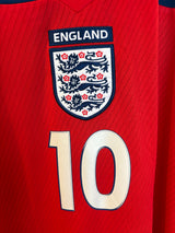 Authentic #10 Owen England 2008 Away Football