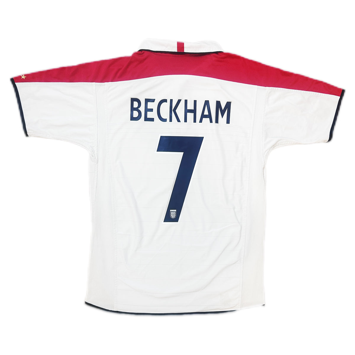 Authentic Beckham #7 England 2003-05 Home Football