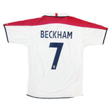 Authentic Beckham #7 England 2003-05 Home Football